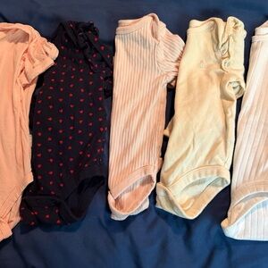 Set of Baby Onesies in Various Colors
